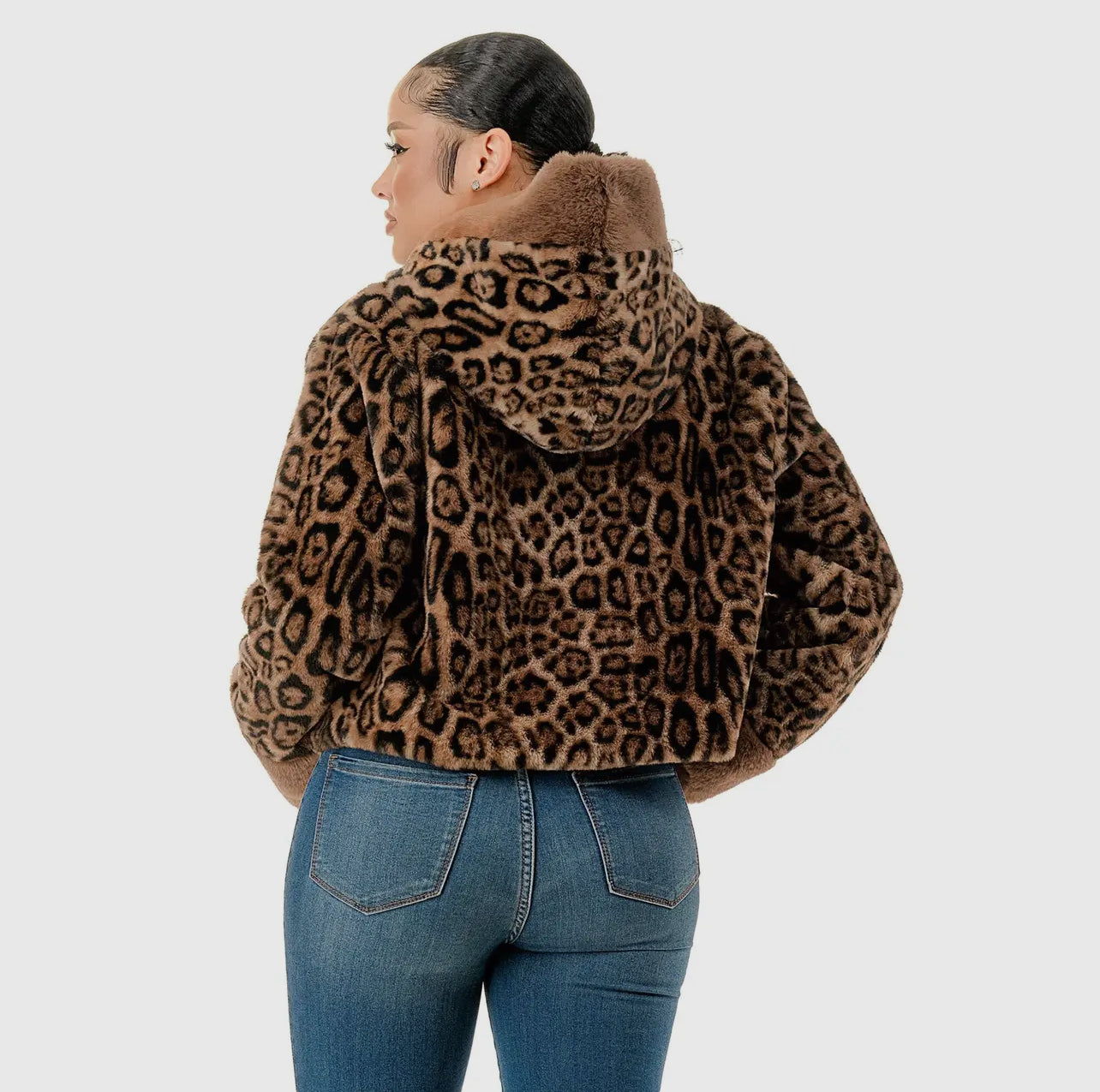 Jacket-Catty Faux Fur Hoodie