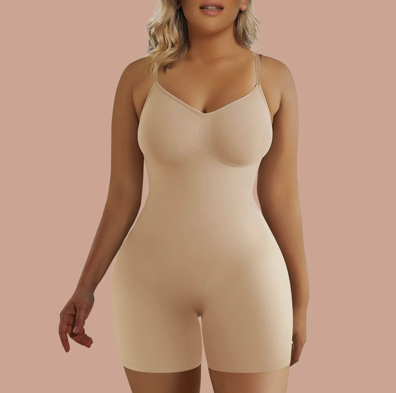 Shapewear-Seamless Full Body Tummy Control Bodysuit (Shorts)