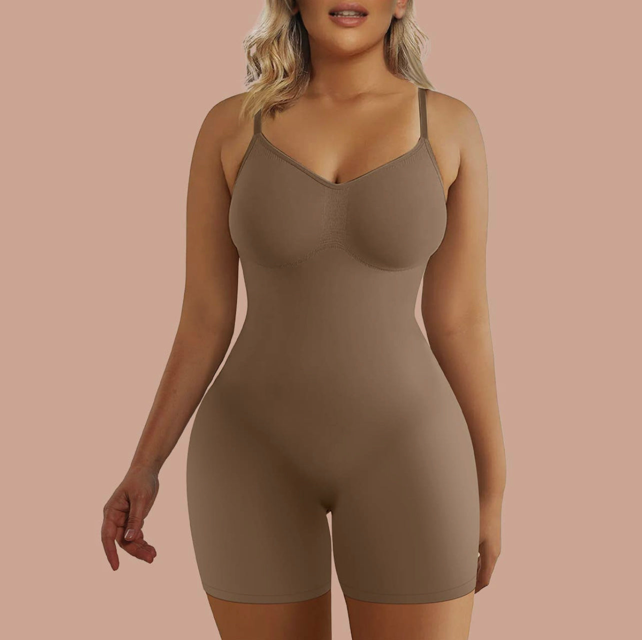 Shapewear-Seamless Full Body Tummy Control Bodysuit (Shorts)