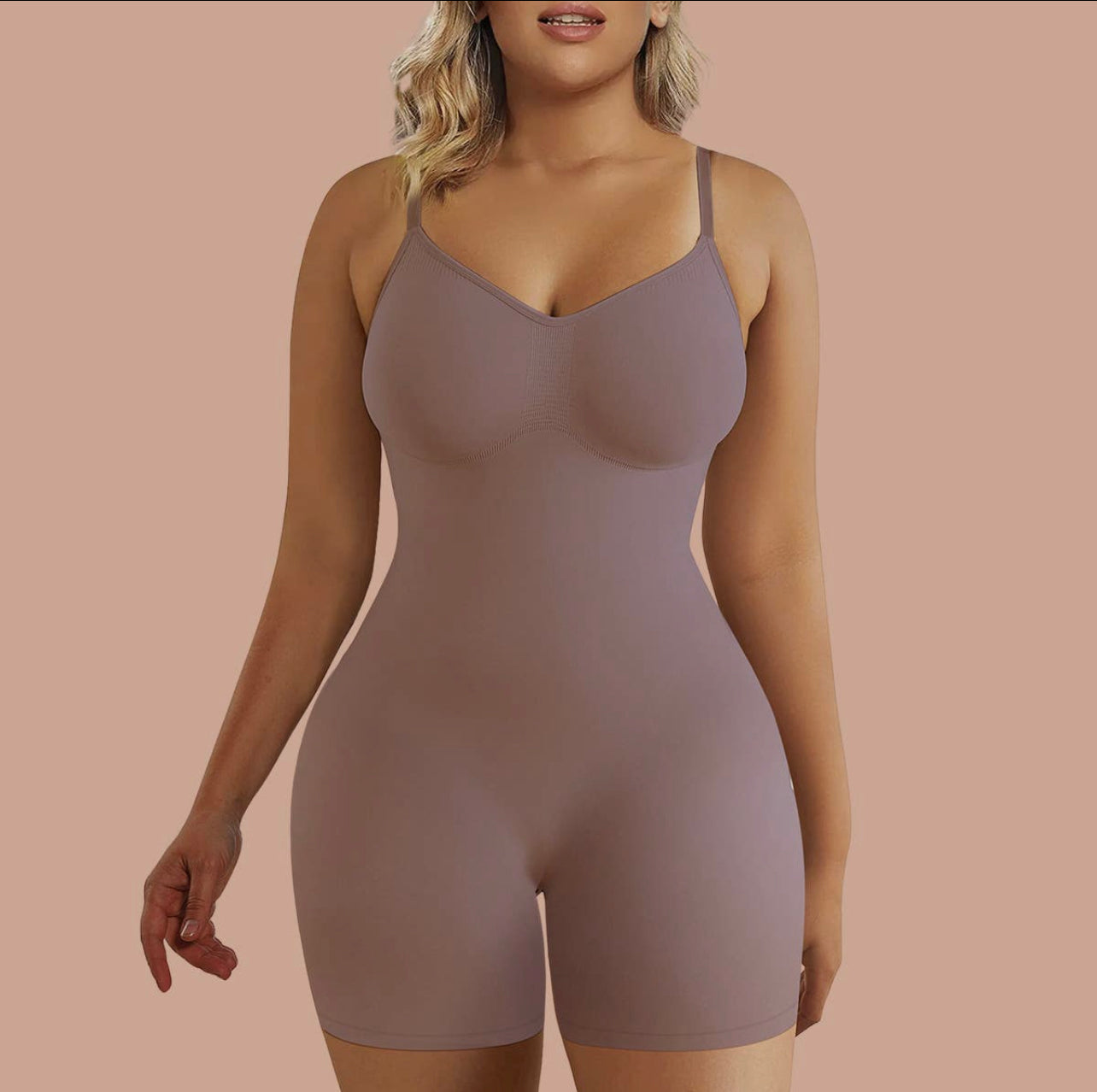 Shapewear-Seamless Full Body Tummy Control Bodysuit (Shorts)