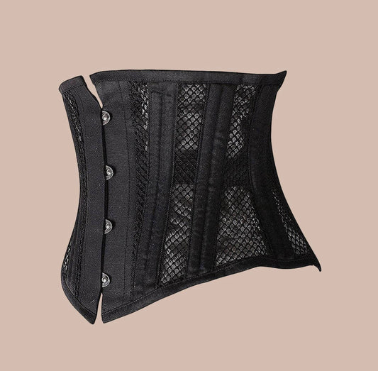 Waist Training-Short Torso Mesh Corset