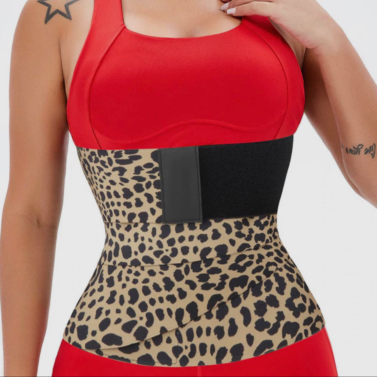 Waist Training-Leopard Compression Tummy Bandage