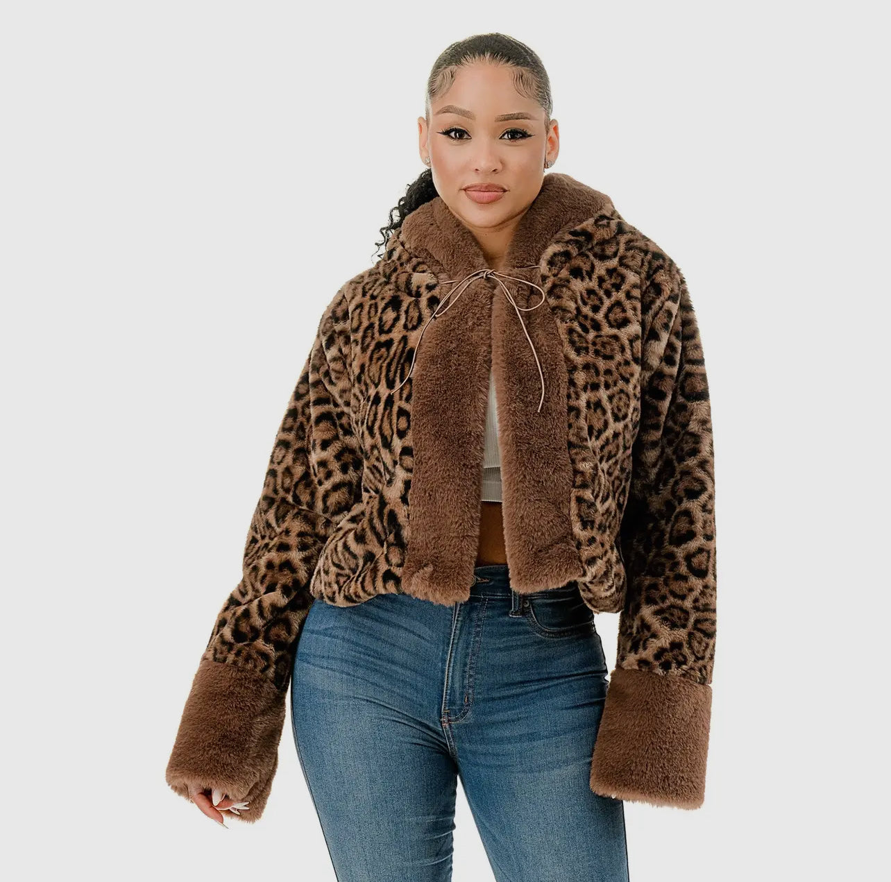 Jacket-Catty Faux Fur Hoodie