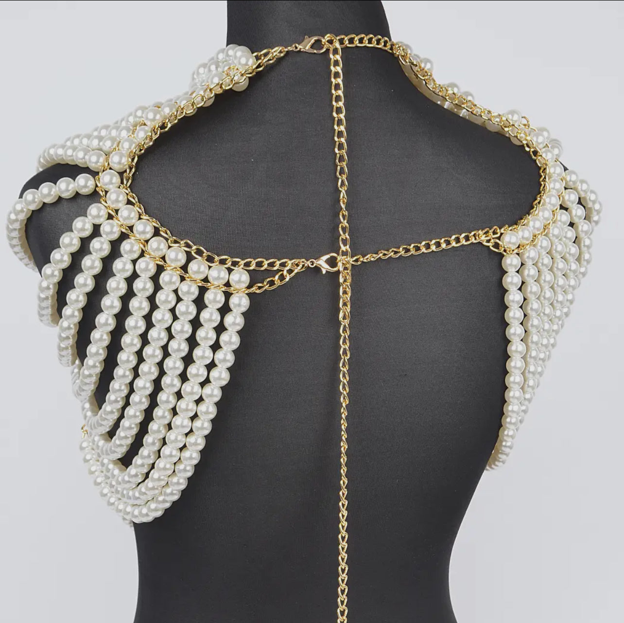 Body Accessories-Faux Pearl Chain