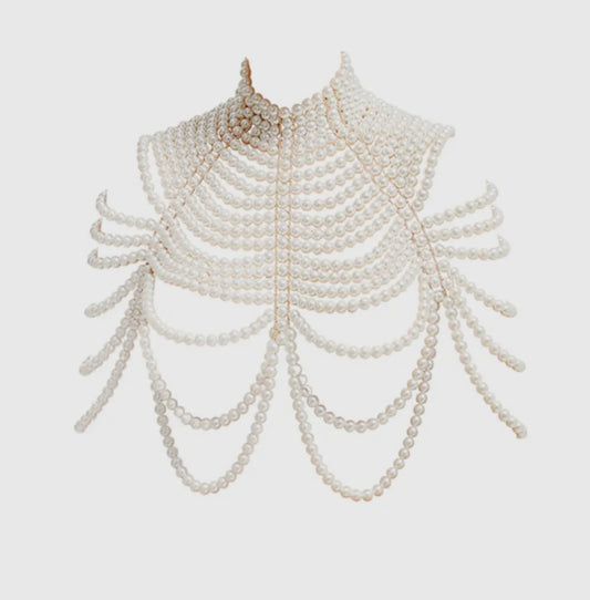 Body Accessories-Chunky Pearl Bodychain